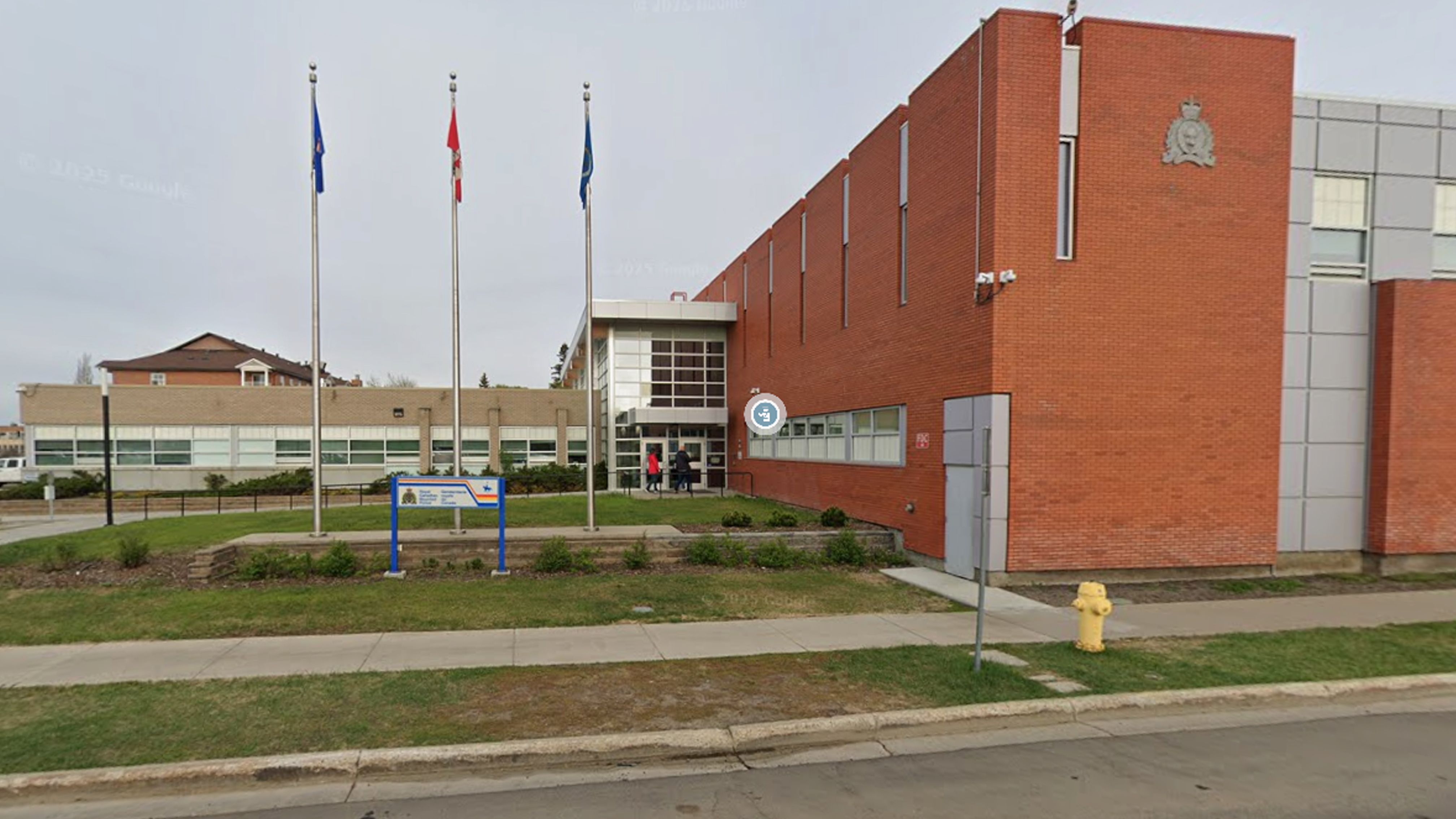 The Clairmont RCMP Detachment building in Grande Prairie, Alta. in May 2025. (Google Street View)