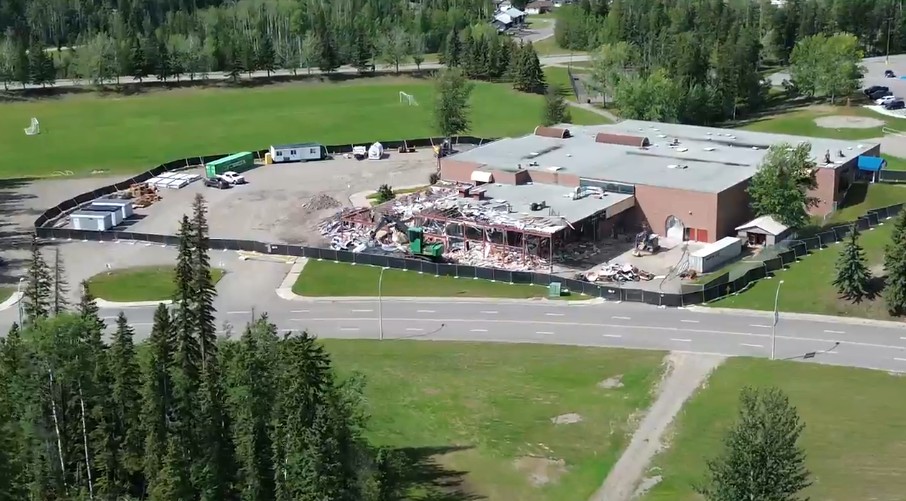 Demolition of Tumbler Ridge Secondary School, site of February mass shooting, begins