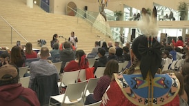 Edmontonians stand against gender-based violence on Moose Hide Day