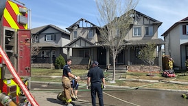 Fire rips through south Edmonton duplex
