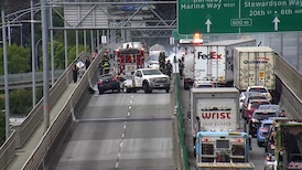 Vehicle fire causes delays on Queensborough Bridge