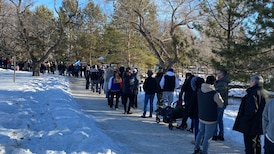 Long lineups in Edmonton for Alberta separation petition canvassing event