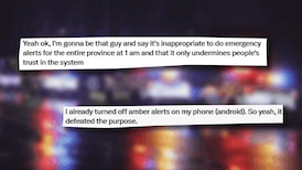 ‘There has to be a better way’: Some B.C. residents want the Amber Alert system to change
