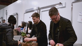 ‘It’s a beautiful thing’: Michael Bublé lends a hand at Greater Vancouver Food Bank 