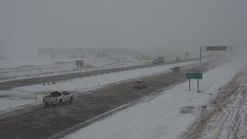 Poor visibility prompts tow ban on Highway 2 between Edmonton, Red Deer