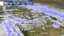 Forcasted progression of Feb. 26, 2026, winter storm