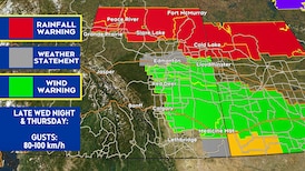 Wind storm set to slam Alberta Thursday