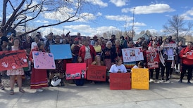 ‘No more stolen sisters’: MMIWG2S honoured in Edmonton vigil for Red Dress Day 