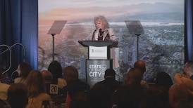 Surrey mayor stresses public safety plan in state of city address, rivals skeptical amid extortion crisis