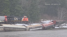 Mudslide derailment shuts down rail line serving Prince Rupert port