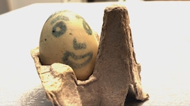 B.C. man keeps smiling egg uncooked and uncracked for 60 years
