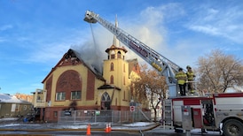 Crews respond to central Edmonton church fire