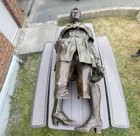 With fanfare and a flyover, Amelia Earhart statue returns to Harbour Grace