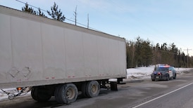 Truck found driving along Highway 11’s shoulder missing set of wheels: OPP