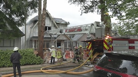 Emergency crews on scene of large house fire in Vancouver