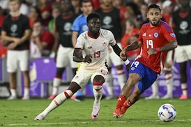 Alphonso Davies happy to be back with Canadian teammates ahead of World Cup