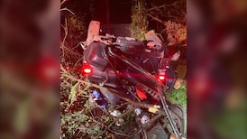 Vehicle flips on its roof after high-speed crash, New Westminster police say 