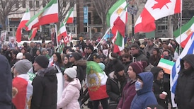 ‘We’re so hopeful’: Edmontonians rally following killing of Iranian leader