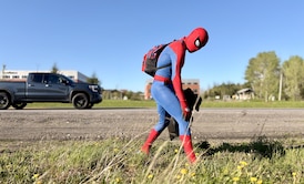 His ‘spidey-senses’ told him the world could use a pick-me-up. So, he puts on the mask and becomes a superhero.