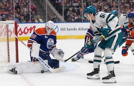 Oilers thrilled with total team effort that helped sink Sharks 5-3