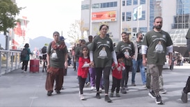 Family of toddler with rare disease walking over 100 km to B.C. legislature to raise funds