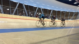 Junior cyclists compete at Coronation Park recreation centre