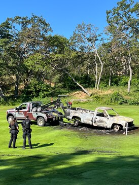 Stolen vehicle burned on Saanich, B.C., golf course: police