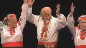 Seniors steal the show with Ukrainian dancing at the Jubilee Auditorium