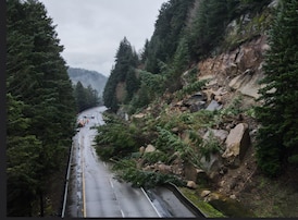No estimated reopening time of highway near Bellingham, Wash. after landslides 