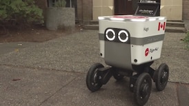 Delivery robots rolling onto Vancouver’s sidewalks after council approves pilot project