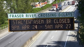 Traffic alert: stal̕əw̓asəm Bridge closed this weekend